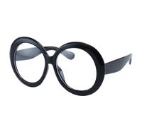 Sopodbacker Occhiali da Sole Donna Uomoocchiali da Sole Frame Occhiali Rotondi Occhiali Tondi Grandi 819-Nero