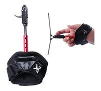 SOPOGER Archery Bow Release for Compound Bow 3 Gear Youth Bow Release Adjustable Bow Release Thumb for Adults Kids Hunting Shooting Accessories (Red)