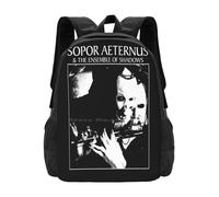 Sopor Darkwave Schoolbag Zaino Borse Moda Sopor Death The Sisters of Mercy Gotico Post Punk Siouxsie