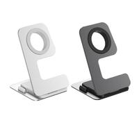 Soporte De Carga De Relojes De Escritorio, Gestión Inteligente De Escritorio, Negro/plateado, Muelle Plegable, Cargador Portátil De Reloj Inteligente, Fuerza De Carga, Para Viajar, Dormitorio