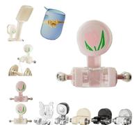 Soporte de ducha con ventosa integrada, soporte de pared sin taladro para alcachofa de ducha, extraíble, con ganchos de almacenamiento, soporte de ducha resistente a la humedad y con ángulo (G)