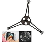 Soporte de soporte de bandeja de placa de vidrio de microondas, rodillo de anillo giratorio de triple brazo, anillo giratorio de placa de vidrio soporte de bandeja (24.5cm)