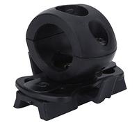 Soporte Linterna Casco,Torcia da Elmetto,Torcia Elmetto,Supporto per Torcia Portatile Supporto per Torcia in Plastica Supporto per Torcia Elettrica per Binario per Casco Rapido(Nero)