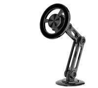 Soporte Movil Coche Supporto Telefono Auto Supporto magnetico per telefono da auto in metallo girevole da 720°, pieghevole, per bocchette dell'aria, supporto GPS per tutti i telefoni(Model 1 Black)