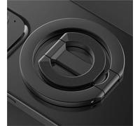 Soporte Movil Coche Supporto Telefono Auto Supporto per anello magnetico per telefono a doppia faccia Supporto per cellulare pieghevole portatile Accessori per telefono Staffa di supporto(Black)