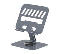 Soporte Portátil De Escritorio - Soporte Para Portátil ómico Ventilado | Soporte Giratorio Para Ordenador, Soporte Giratorio Y Ventilado Para Dormitorio, Oficina, Juegos Y Hogar