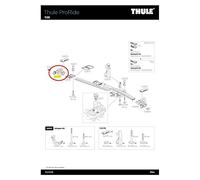 SOPORTE RUEDA THULE PRORIDE 598 TRASERA
