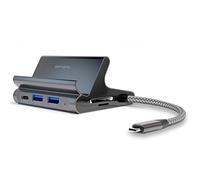 SOPORTE UNIVERSAL PARA TABLET Y SMARTPHONE 4SMARTS CON HUB 7 EN 1 GRIS
