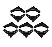 SOPOTUTU 10 Pezzi Cuscinetti Antiscivolo Rotondi per Piedini Mobili, Protezioni Gambe in Plastica Nera per Scaffali e Sedie, Piedini Antiscivolo Compatibili per Protezione