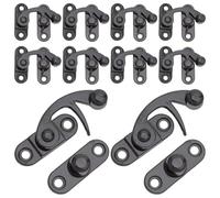 SOPOTUTU 10 Pezzi Ganci Chiusura Leva in Lega di Zinco Stile Vintage Serratura Scatto Destra per Scatole Portagioie Armadietti in Legno Bauli e Progetti Artigianali Facile da Installare