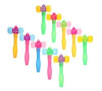 SOPOTUTU 10 Pezzi Martelli Cigolanti in Plastica Colorata, Giocattoli da Martellare Leggeri e Resistenti, Stimolano capacità Motorie e Gioco Sensoriale per Asilo Nido