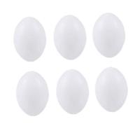 SOPOTUTU 10 Pezzi Uova Finte Piccione Viaggiatore Decorazione Casa Superficie Liscia Materiale Sicuro Gioco di Finzione