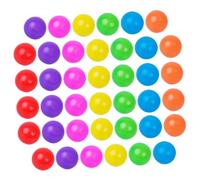 SOPOTUTU 100 Palline Colorate Rotonde in Plastica Sicura per Giocattoli Creativi per Vasca e Piscina per Giochi e Feste Sviluppo Coordinazione Mano-occhio