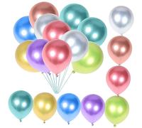 SOPOTUTU 100 Palloncini Metallici Lattice Colorati per Decorazioni Feste Compleanno Resistenti per Interni Ed Esterni Adatti Eventi Shower Matrimoni e Anniversari