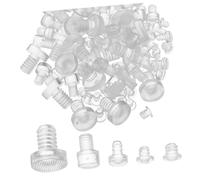 SOPOTUTU 100 Pezzi Paracolpi Trasparenti per Mobili Protettivi Antiurto per Sportelli Armadio Ammortizzatori in Gomma per Piedini Tavoli e Sedie Cuscinetti Livellanti per Casa e Ufficio