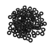 SOPOTUTU 100 pezzi Rondelle in Gomma Nera a Forma di Becco per Tenuta Bulloni Wc Guarnizioni Coniche in Plastica Resistenti e Facili da Installare Kit Riparazione Serbatoio per Connessioni