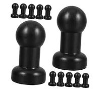 SOPOTUTU 12 Pezzi Coperture Protettive per Aste Salto Forma di Sfera Tappi in Plastica Resistenti per estremità Tubolari Accessori Sicurezza Facili da Installare Nero