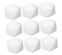 SOPOTUTU 12 pezzi Dadi Poliedrici Facce Vuoti per Giochi di Ruolo e Apprendimento Matematico Design Chiaro per Pratica Aritmetica e Attività Didattiche