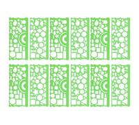 SOPOTUTU 12 Pezzi Righelli e Stencil per Disegno Geometrico in Plastica Strumenti di Misurazione per Architettura e Ingegneria Civile a Scuola