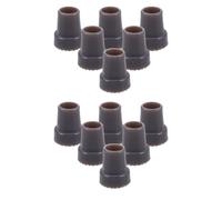 SOPOTUTU 12 Punte in Gomma per Bastoni da 22 MM Piedini Antiscivolo per Stampelle e Bastoni da Passeggio Accessori di Ricambio Silenziosi e Resistenti per Ausili di Mobilità