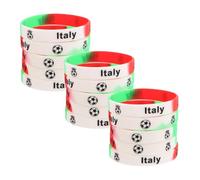 SOPOTUTU 15 Braccialetti Silicone per Calcio Fasce Resistenti e Confortevoli Accessori Patriottici per e Calcio