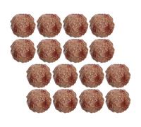 SOPOTUTU 16 Pezzi Polpette di Manzo Artificiali in PVC Realistiche Modelli di Carne Finta per Esposizione Oggetti di Scena per Decorazione Cucina Ristoranti e Fotografia