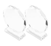 SOPOTUTU 2 Pezzi di Premio di Apprezzamento Premio di Riconoscimento in Cristallo di Vetro con Incisione Targa per Anniversario del Dipendente Statuette di