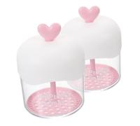 SOPOTUTU 2 pezzi Face Wash Foam Maker Trasparente con Meccanismo Squeeze per Schiuma Densa e Veloce Tazza Schiumogena Portatile per Detergente Viso e Gel Doccia Design Chiaro per