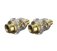 SOPOTUTU 2 Pezzi Mini Oliatore in in Alluminio per Compressori Aria Accessorio Pratico e Resistente per Utensili Pneumatici