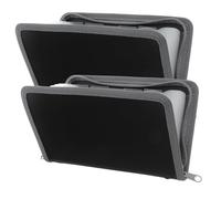SOPOTUTU 2 Pezzi Organizer per Ricevute e Documenti Folder in con Grigio Portadocumenti Portatile Multiscomparto per Casa e Ufficio