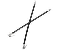 SOPOTUTU 2 pezzi Prolunga Tubo Gonfiaggio Pneumatici Auto PU Flessibile con Adattatore Valvola Zinc Alloy Resistente Pressione e Antiruggine Compatibile con Pompa Gonfiatore Lock