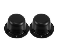 SOPOTUTU 2 Pezzi Tappo Ventilazione Camper Nero in Plastica con Viti Copertura per Scarico e Bocchetta Aria Rimorchio e Caravan Riduce Umidità e Migliora Circolazione Aria