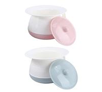 SOPOTUTU 2 Pezzi Vasino per Plastica PP Spesso con e Piccolo Orinale Infantile Resistente e Facile Vasino Portatile per e Blu