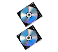 SOPOTUTU 2 Set Dischi Registrabili Vuoti Cd Dvd con Custodia Jewel Case Capacità per Registrazione Audio e Musica Compatibili con Dispositivi Protezione Avanzata dei