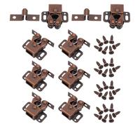 SOPOTUTU 20 Pezzi Set da 20 Chiusure a Scatto per Ante Armadietti Doppio Rullo Silenzioso, Ferramenta per Doppie Porte Armadio, Serrature Robuste per Mobili da Cucina e Ufficio