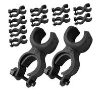 SOPOTUTU 20 pezzi Supporto per Bastoni e Torce Clip per Deambulatori Sedie Rotelle Scooter e Bici Fissaggio Rapido e Resistente per Sicurezza Notturna