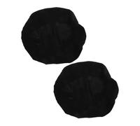 SOPOTUTU 2pezzi Copertura per Serbatoio Toilette Nero Protettore Antipolvere Elasticizzato per WC Facile Installazione e Compatibile con Vari Modelli di Coperchi Toilette