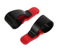 SOPOTUTU 2pezzi Portaocchiali Da Sole Per Auto Clip Per Visiera Gancio Per Occhiali Porta Biglietti Penna Organizer Per Accessori Per Visiera Per Auto Rosso