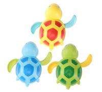 SOPOTUTU 3 Giocattoli da Bagno per Tartarughe Nuotanti Carica Leggere e Sicure per Vasca da Bagno Materiale Durevole e Morbido per Mani Piccole Regalo Divertente per Bagnetto