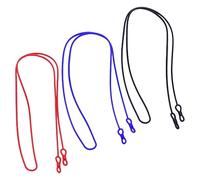SOPOTUTU 3 pezzi Cordino per in Silicone da Laccio Resistente e Antiscivolo per e Sport Accessorio Pratico e Durevole per Prevenire la Perdita Colori Nero