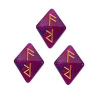 SOPOTUTU 3 pezzi Dadi Poliedrici Acrilici Facce con Rune Colorate Dadi da Gioco da Tavolo per Giochi di Ruolo Accessorio Creativo per Feste e Party