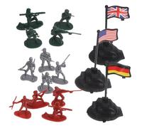 SOPOTUTU 300 pezzi Soldatini Moderni per Tavolo di Sabbia Modellini in Plastica per Progetti Micro Paesaggistici Miniature Realistiche per Simulazioni di Guerra