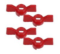 SOPOTUTU 4 Pezzi Maniglia a Farfalla per Valvola a Sfera 6X10Mm Sostituzione Maniglia Leva Valvola Rubinetto Esterno Controllo Migliorato per Rubinetti da Giardino e Tubi Flessibili