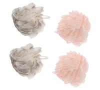 SOPOTUTU 4 Pezzi Spugna da Bagno in Luffa Naturale per Doccia, Morbida e Resistente, la Pulizia Quotidiana del Corpo la Produzione di Schiuma