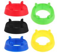 SOPOTUTU 5 Pezzi Supporto Sfera Rotondo Angoli per Palloni da Basket Calcio Pallavolo Portapalle in Plastica Stabile e Leggero per Esposizione e Organizzazione Sportiva Indoor Outdoor