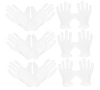SOPOTUTU 6 paia Guanti in Microfibra Antistatici Senza Polvere per Lavori Precisione da Riutilizzabili per Gestione Gioielli Monete e Servizio Unisex Comfort