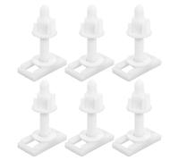 SOPOTUTU 6 Viti per Sedile Wc in Abs con Bulloni e Dadi di Fissaggio, Kit 6 Pezzi per Copriwater, Accessori di Ricambio per Montaggio e Manutenzione Bagno