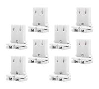 SOPOTUTU 8 pezzi portalampada LED T8, base lampada resistente alla corrosione per uso interno ed esterno, installazione semplice senza attrezzi, per lampade da scrivania, terra e fari