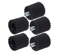 SOPOTUTU Adattatore Filettato in Plastica per Strumenti di Livello 5 Pezzi, Testa di Conversione 5/8” a 1/4” per Montaggio Livellato, Connettore Compatto per Uso Professionale in