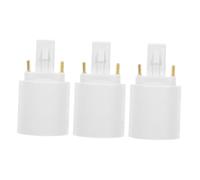 SOPOTUTU Adattatore Per Lampadina Da G24d a E27 2 Pin, Convertitore Portalampada Led, Supporto Sostitutivo Per Lampade in Ambienti Domestici e Commerciali, Set Da 3 Pezzi, Compatibile Ac100-230v